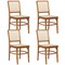 Costway Set of 2/4 Boho Dining Chairs with Teak Wood Structure & Footrests for Indoor Use